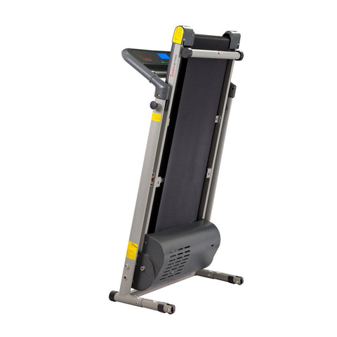 Image of Sunny Health & Fitness Space Saving Folding Treadmill w/ LCD Display - Barbell Flex
