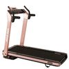 Sunny Health & Fitness SpaceFlex Running Treadmill w/ Auto Incline, Foldable Wide Deck - Pink - Barbell Flex