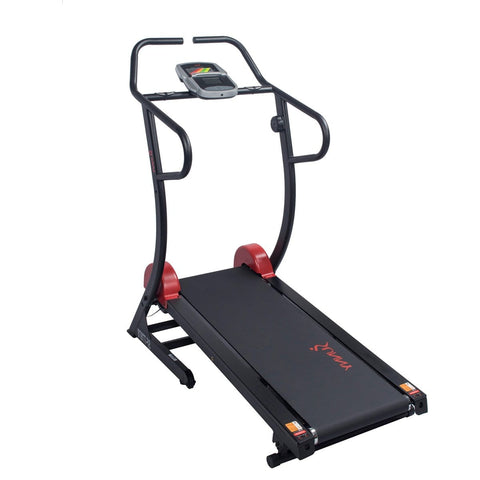 Image of Sunny Health & Fitness Cardio Trainer Manual Treadmill w/ Adjustable Incline, 300+ lb Capacity - Barbell Flex