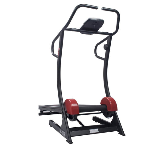 Image of Sunny Health & Fitness Cardio Trainer Manual Treadmill w/ Adjustable Incline, 300+ lb Capacity - Barbell Flex